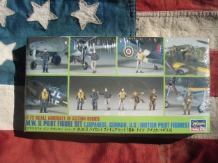 Hasegawa 35008 WWII Pilot Figure Set Japanese, German, US & British figures